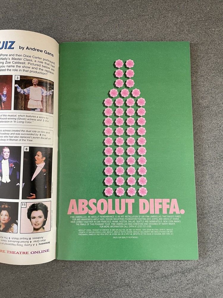 Collectible Absolut Diffa - Original Ad - Mint Condition