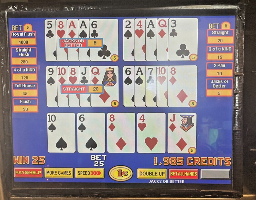 IGT Triple Five Play Multi-Hand Poker Software