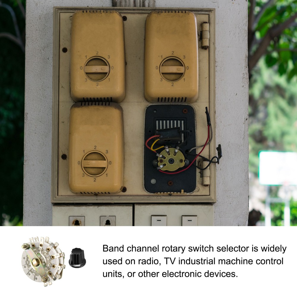 Band Selector Rotary Switch 2P6T 2 Pole 6 Position 2 Deck