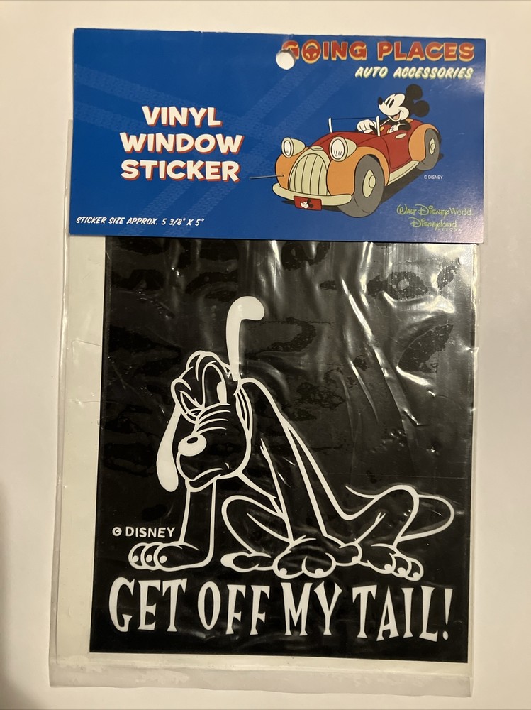Disneyland Vinyl Car Window Sticker  (PLUTO NEW)