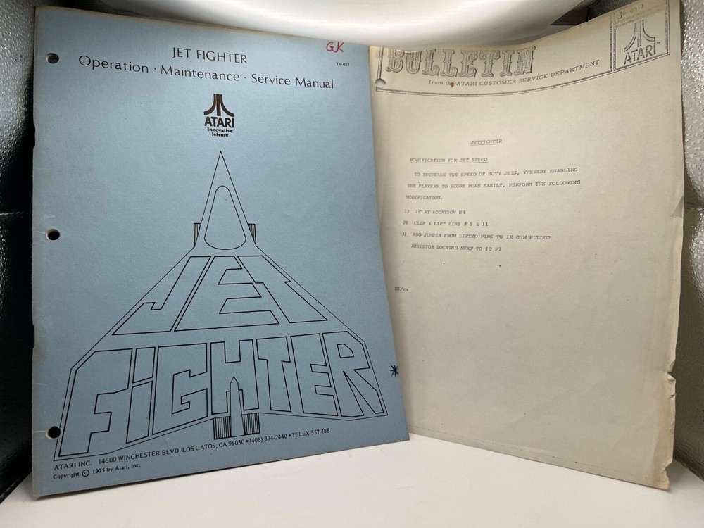 ATARI: Arcade game Manuals Collection from distributors library YOUR CHOICE