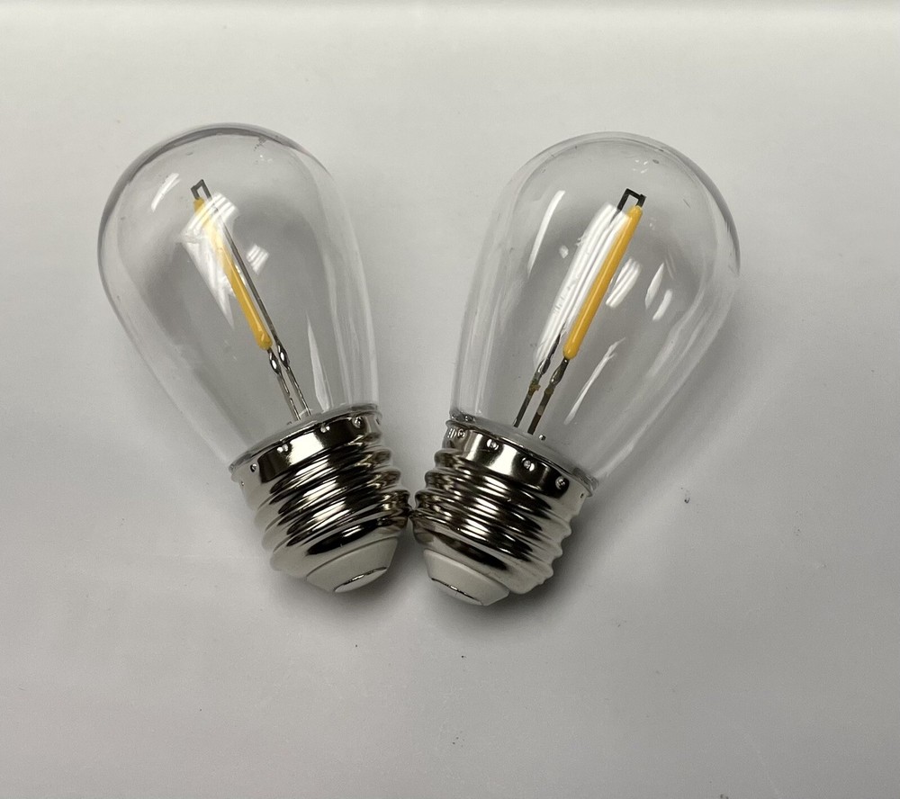 2 SunForce LED Light Bulb Replacement For Patio Solar Light String .3W BRAND NEW