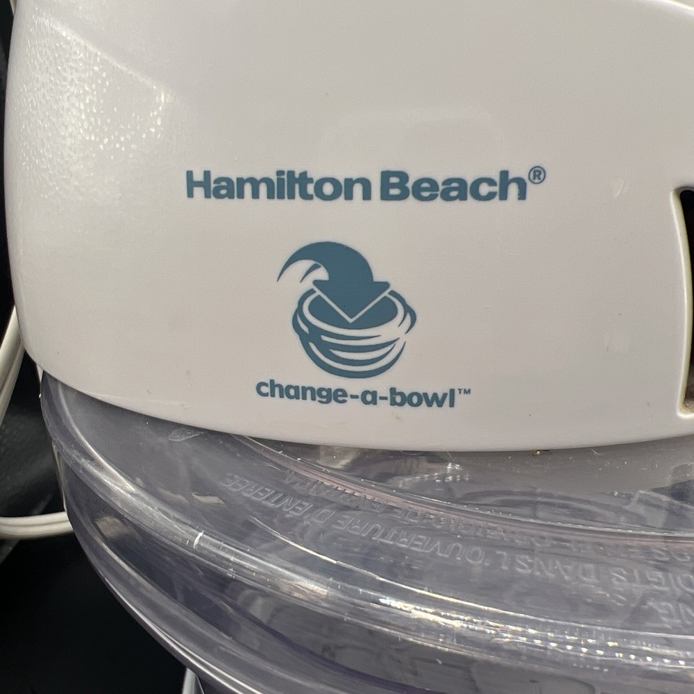 Hamilton Beach Change A Bowl Slicer Shredder Processor 70800 Complete TESTED