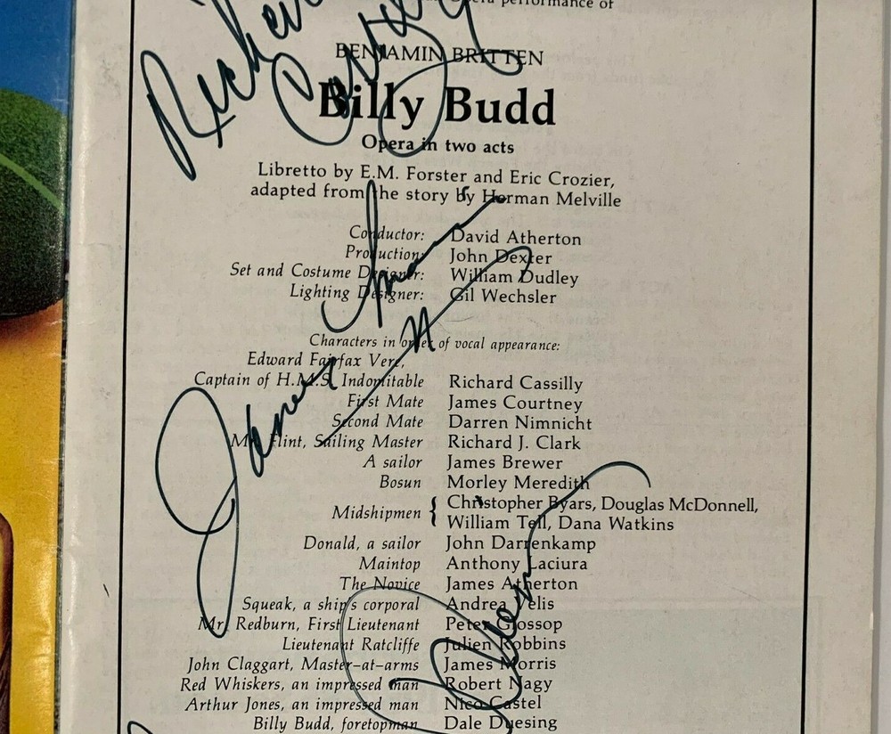 JAMES LEVINE + 3 Others Signed April 1984 Metropolitan Opera Program Stagebill