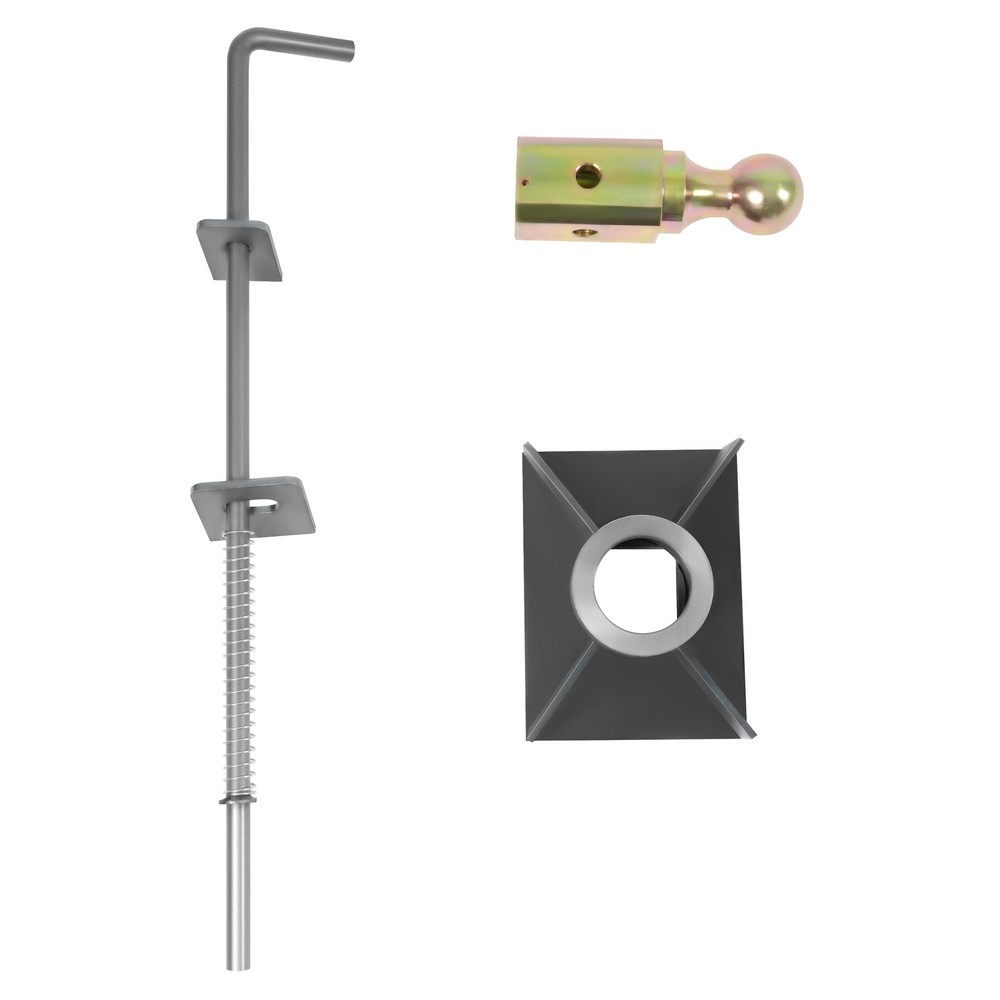 Universal Flatbed Gooseneck Trailer Hitch Hook Flatbed Kit w/ Ball Nut Spring