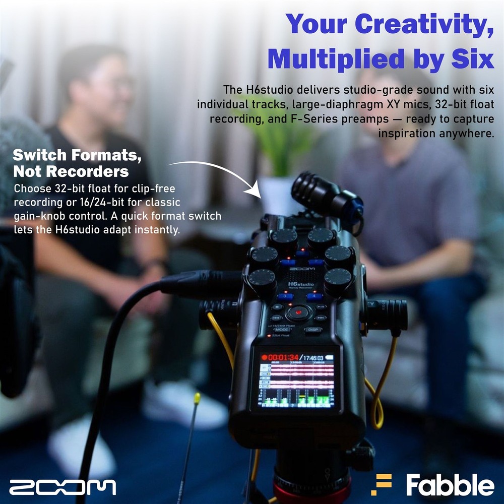 Zoom H6studio Handy Recorder Bundle