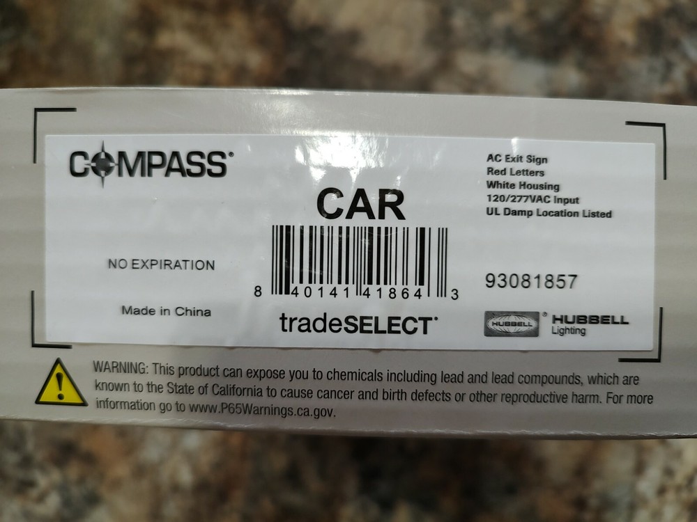 Compass CE Series Trade Select LED Emergency Exit Lighted Sign