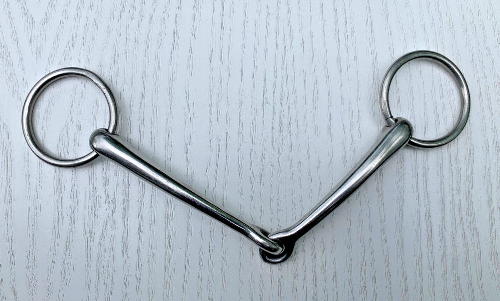 Loose Ring Bradoon Snaffle Bit, Size: 5 3/4" Mouth, Thin Diameter, Small Ring