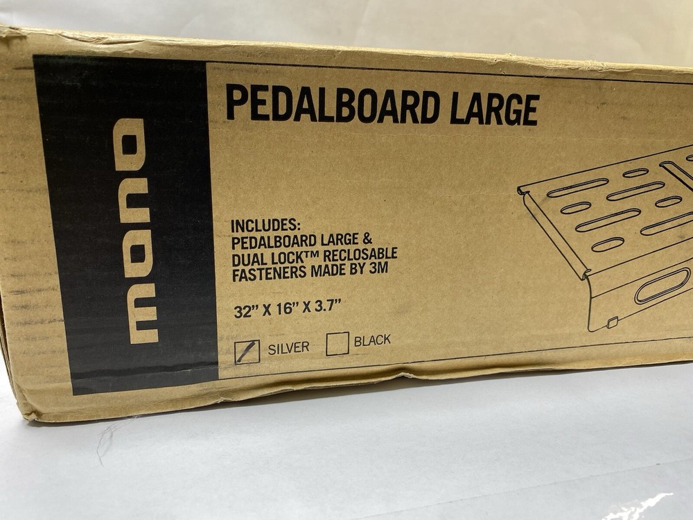 MONO Pedalboard Silver Large 32” X 16” X 3.7”