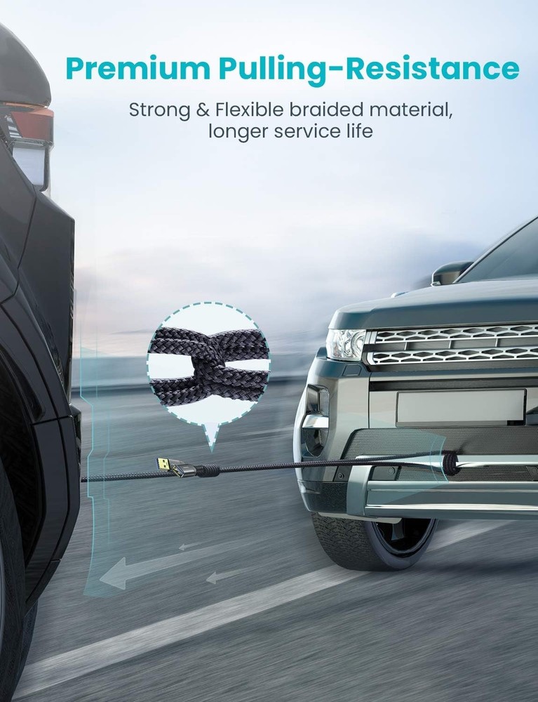 AINOPE USB Extension Cable,USB Extender,USB 3.0 Cable, 10FT, Black