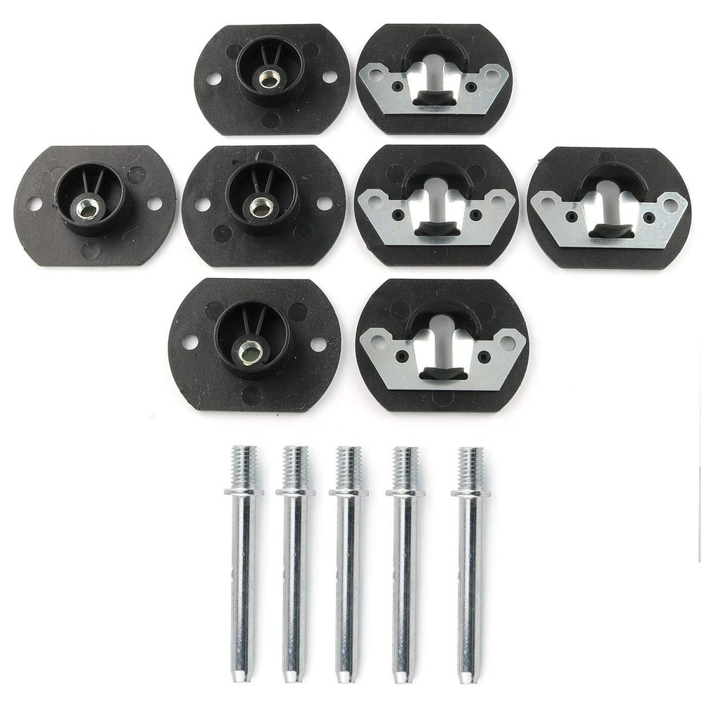 E-Outstanding Pin Style Sofa Connector 4 Sets Black Couch