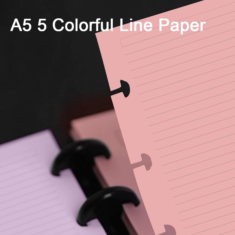 Junior Size TUL Discbound 100 Sheets, White, and 5 other unspecified colors