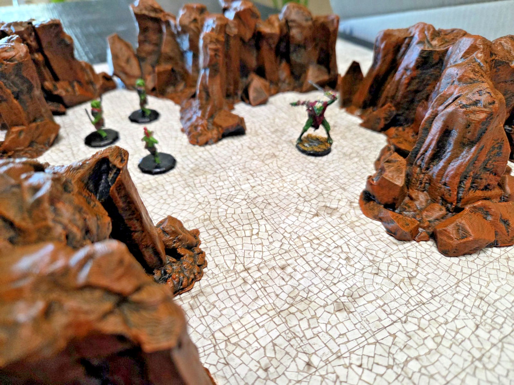 Huge Caverns Scatter Set FULLY PAINTED D&D Pathfinder Warhammer 40K