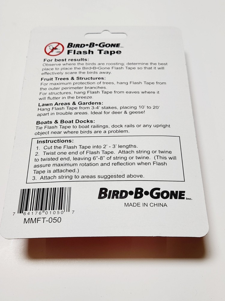 Bird-b-gone Flash Tape 12pk