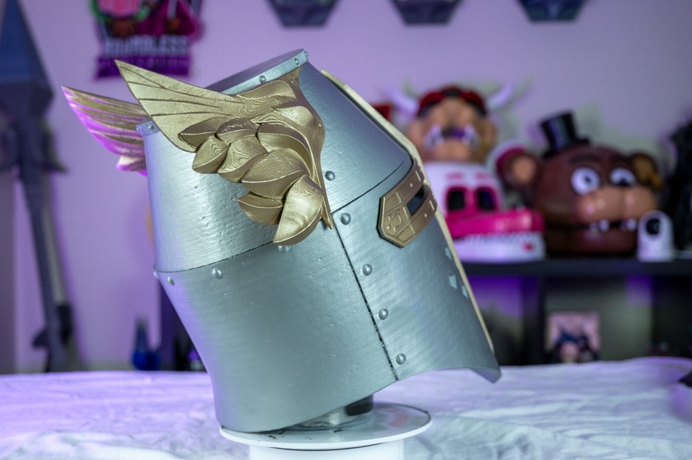 Oblivion Crusader Helmet 3D Printed | Wearable Elder Scrolls Cosplay Armor