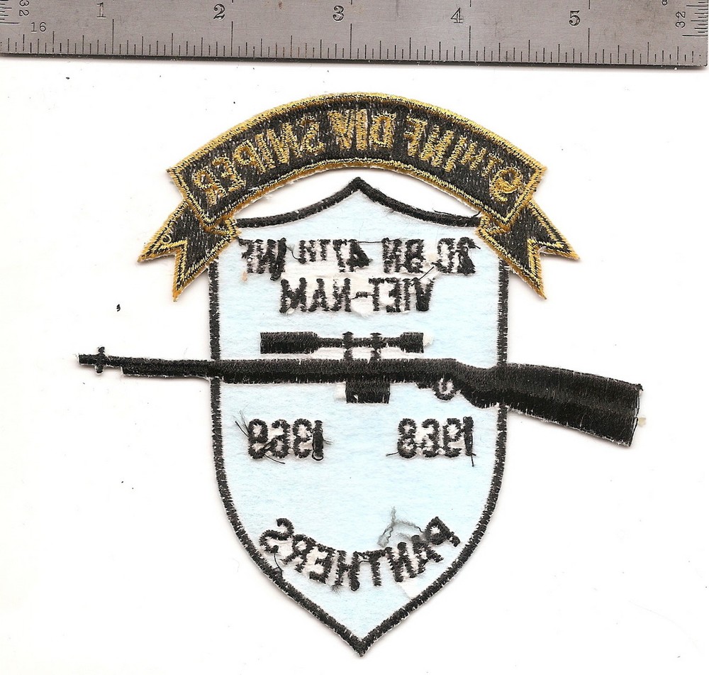 #180 US ARMY 9TH INF DIV SMIPER PATCH "PANTHERS"