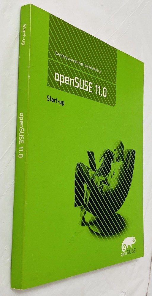 openSUSE 11.0 Start-Up Guide Softcover Linux Novell (2008) Reference Manual, VG+