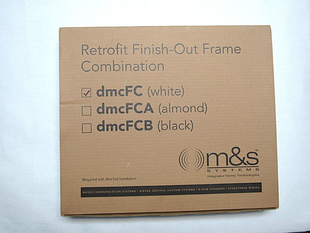 DMCFC New White Combination Frame for M&S Intercom DMC3-4 / DMC1CD
