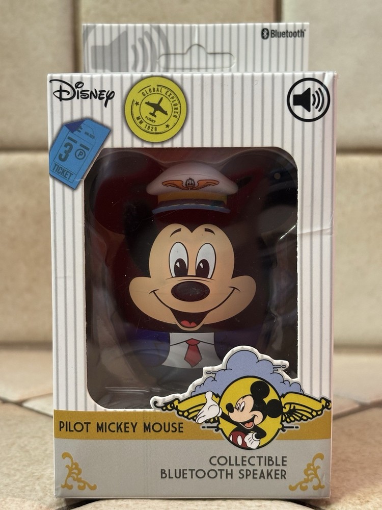 Bitty Boomers Disney Mickey Mouse Pilot - Mini Bluetooth Speaker