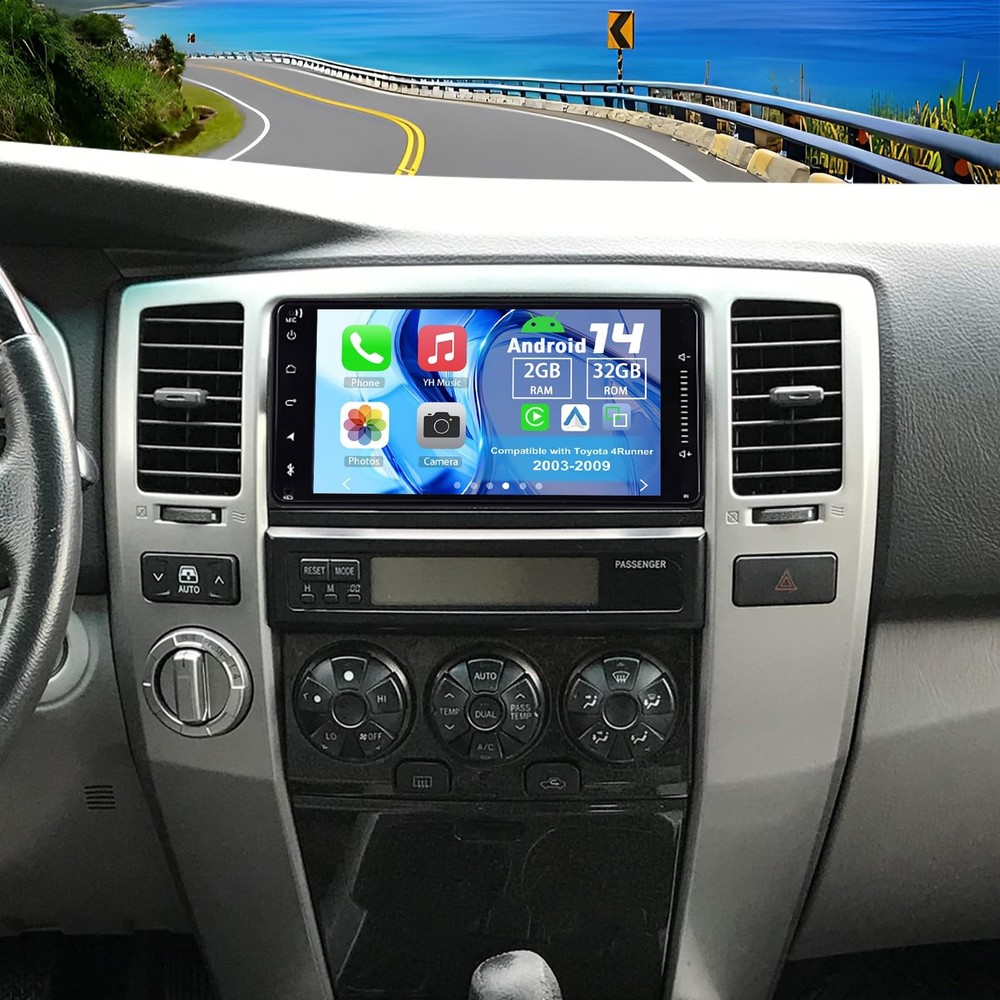 Android 14 Radio 7" Touchscreen Wireless Carplay Android Auto GPS Backup Camera