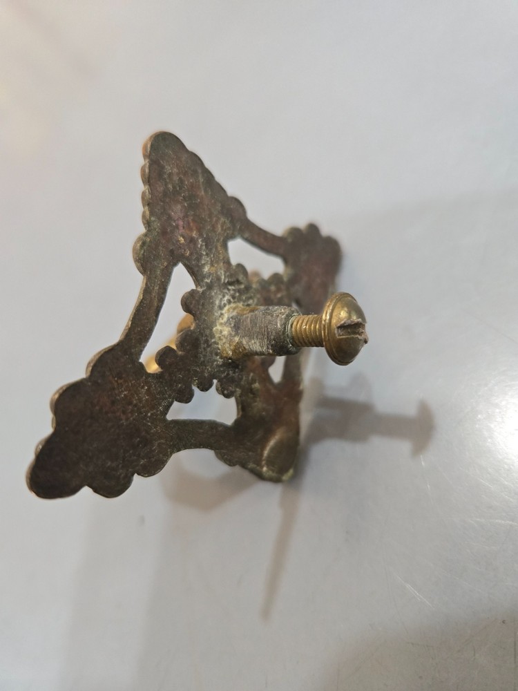 8 Antique Brass Drawer Pulls