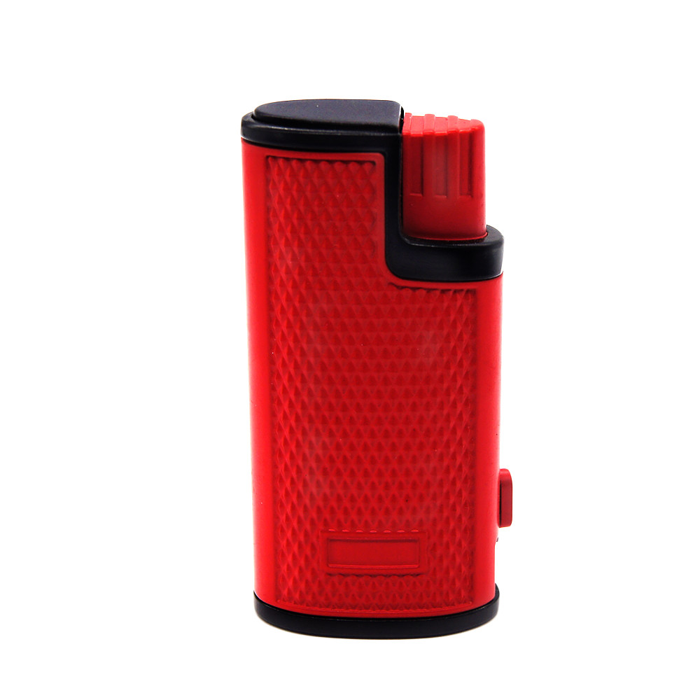 Shinny Triple Jet Torch Lighter Adjustable Windproof Butane Refillable Puncher R