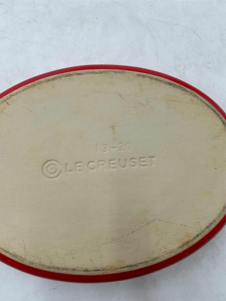 LE CREUSET OPEN CASSEROLE OVAL RED 13-20
