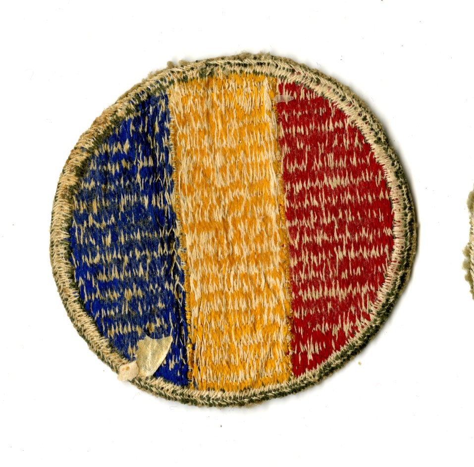 Replacement and Schools Command White Back Patch WWII Original