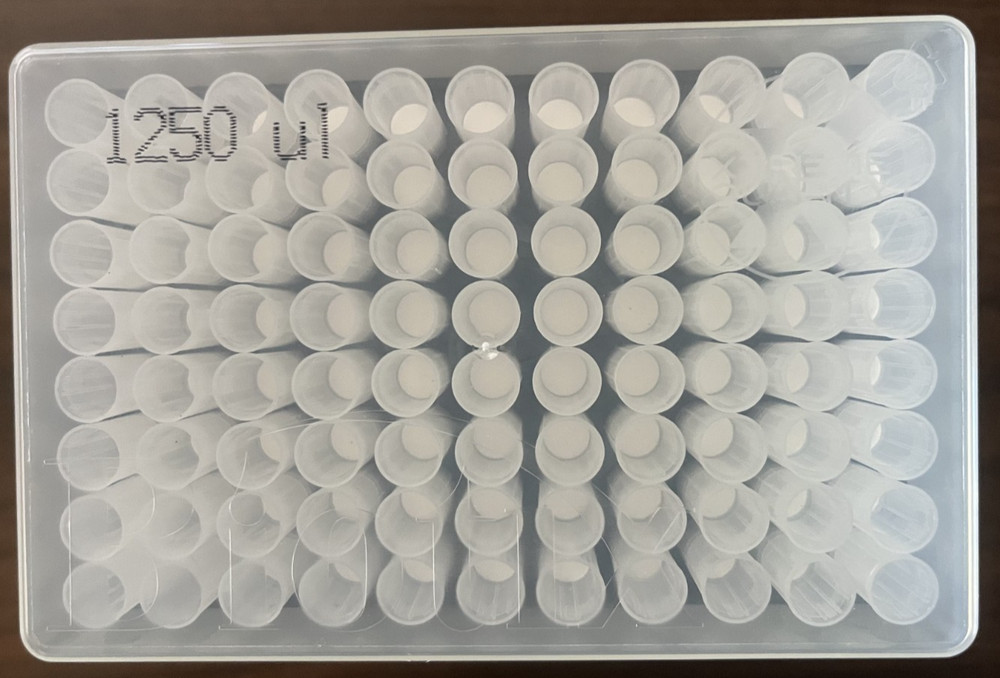BioTix 1250 ul, Filterred, Sterilized, 96 Tips/Rack