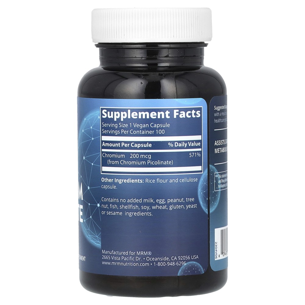 Chromium Picolinate, 100 Vegan Capsules