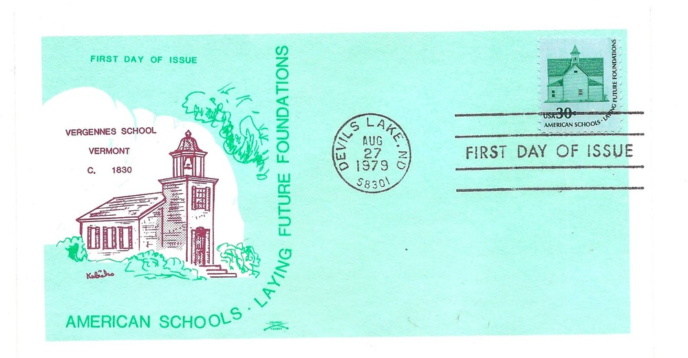 1606 30c Schoolhouse Colonial FDC