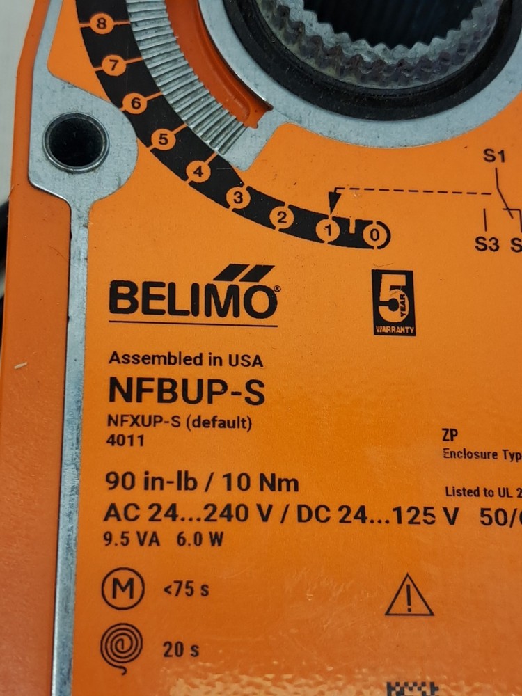 BELIMO NFBUP-S spring-return damper actuator NEW, no box
