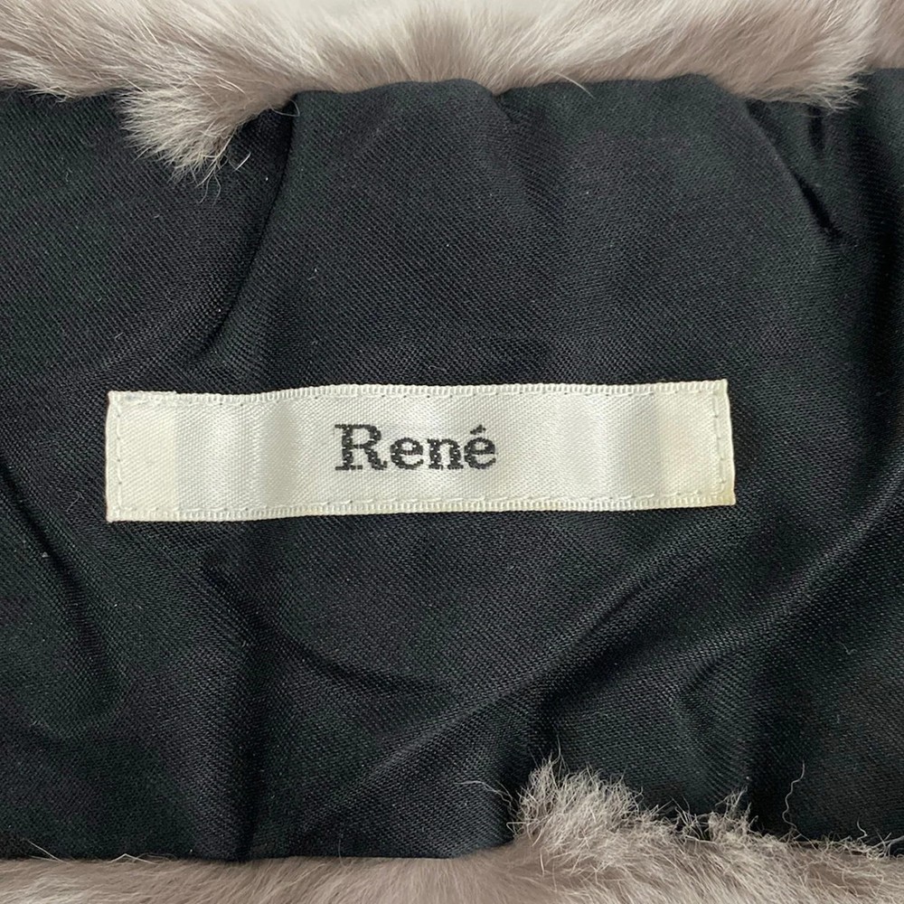 Rene - Black Gray Rabbit (Lapin) Scarf