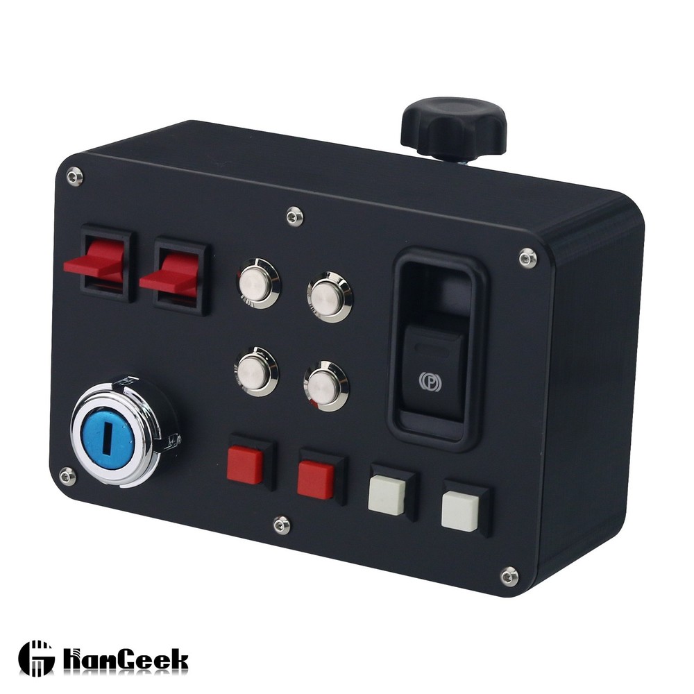 Racing Game Simulation Central Control Box w/ PETG Shell Support USB Plug & Play