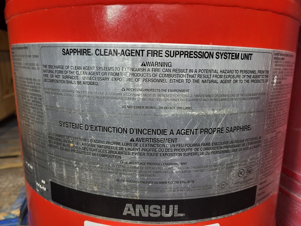 SURPLUS NEW ANSUL 570732 Sapphire Clean Agent Fire Suppression System Unit