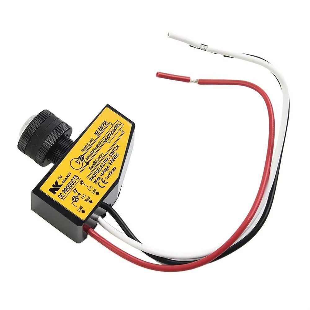 DC8V-50V Photocell Light Sensor Switch For Automatic Switching Lights Control