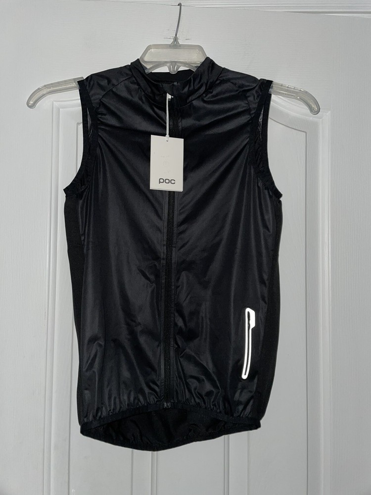 POC ESSENTIAL ROAD WIND VEST IN URANIUM BLACK SZ SMALLNWT