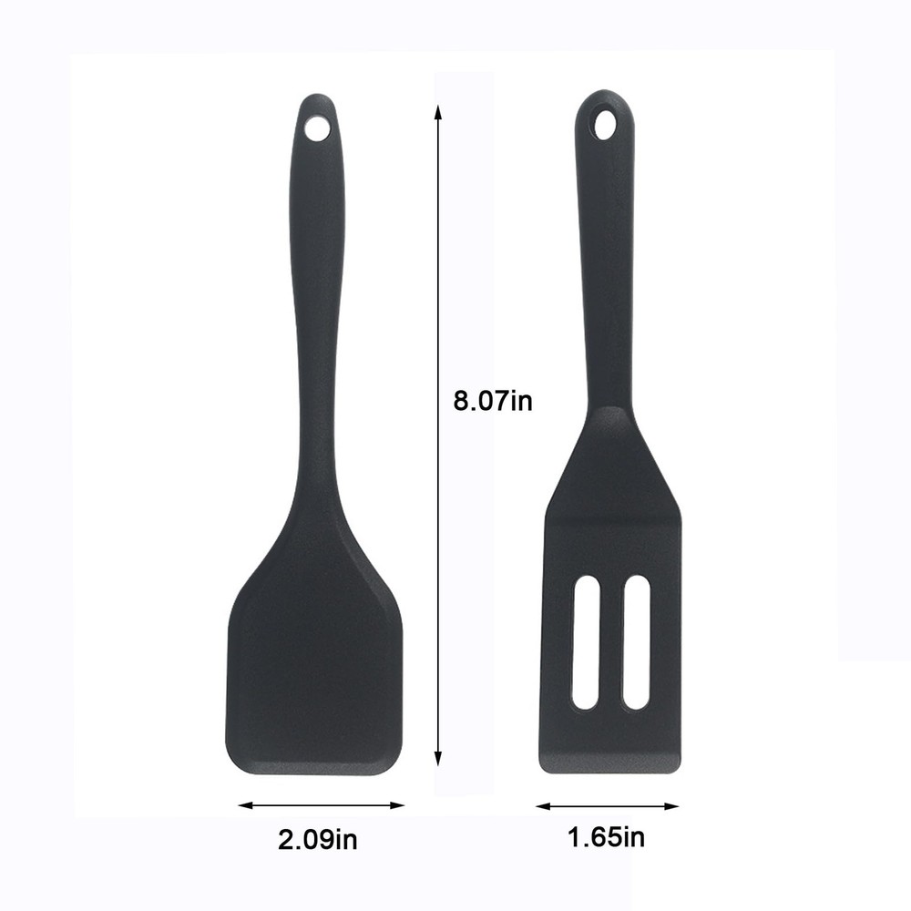 （2 Pack） HeatResistant Flexible Silicone Spatula for Baking, Cooking, Small S...
