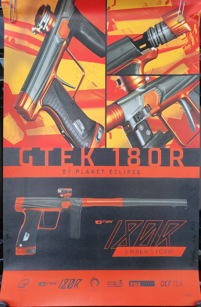 Planet Eclipse GTEK 180R Paintball Gun Poster - Ember Storm