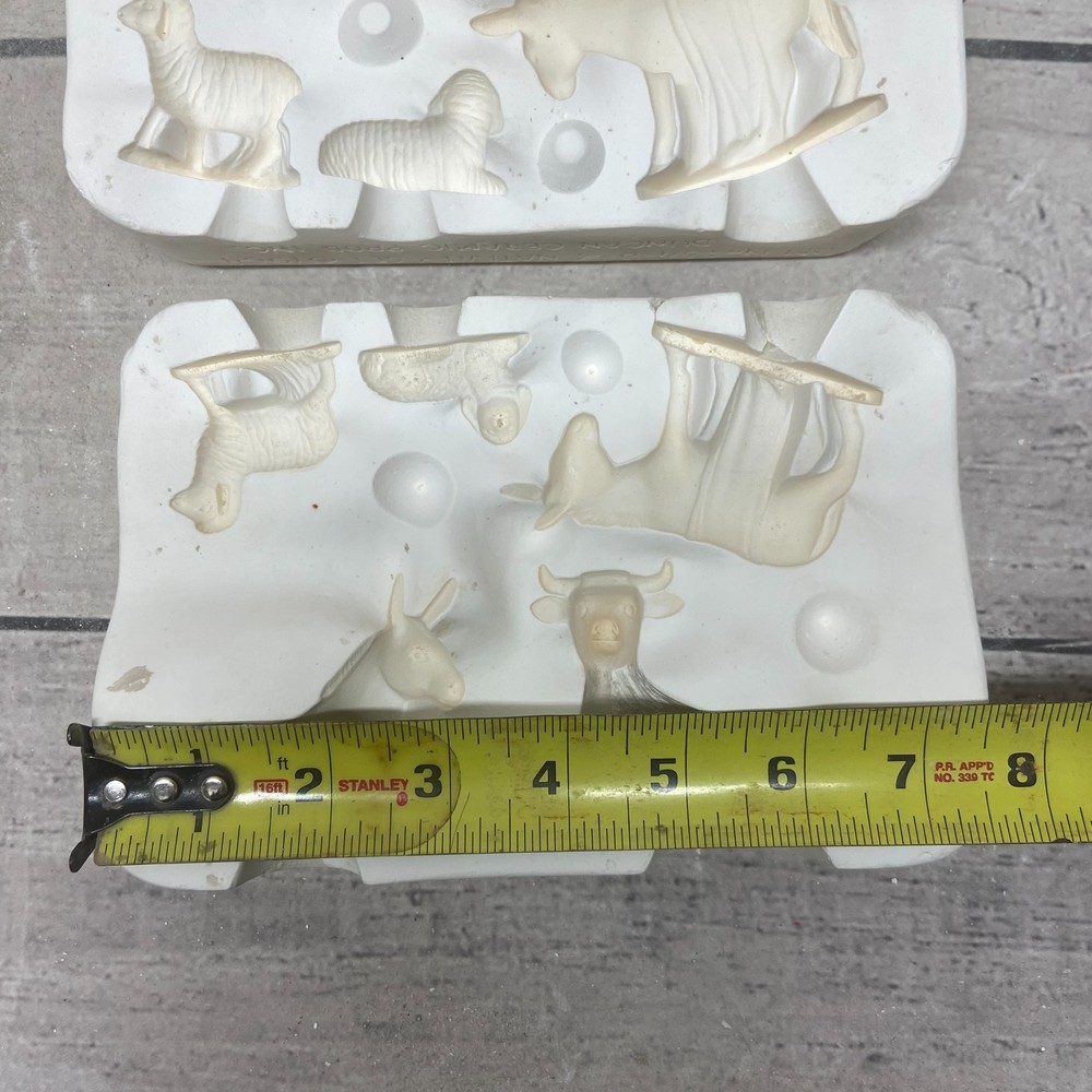 Vintage 1964 Duncan Ceramic Casting Mold S-Nativity Set #134-D
