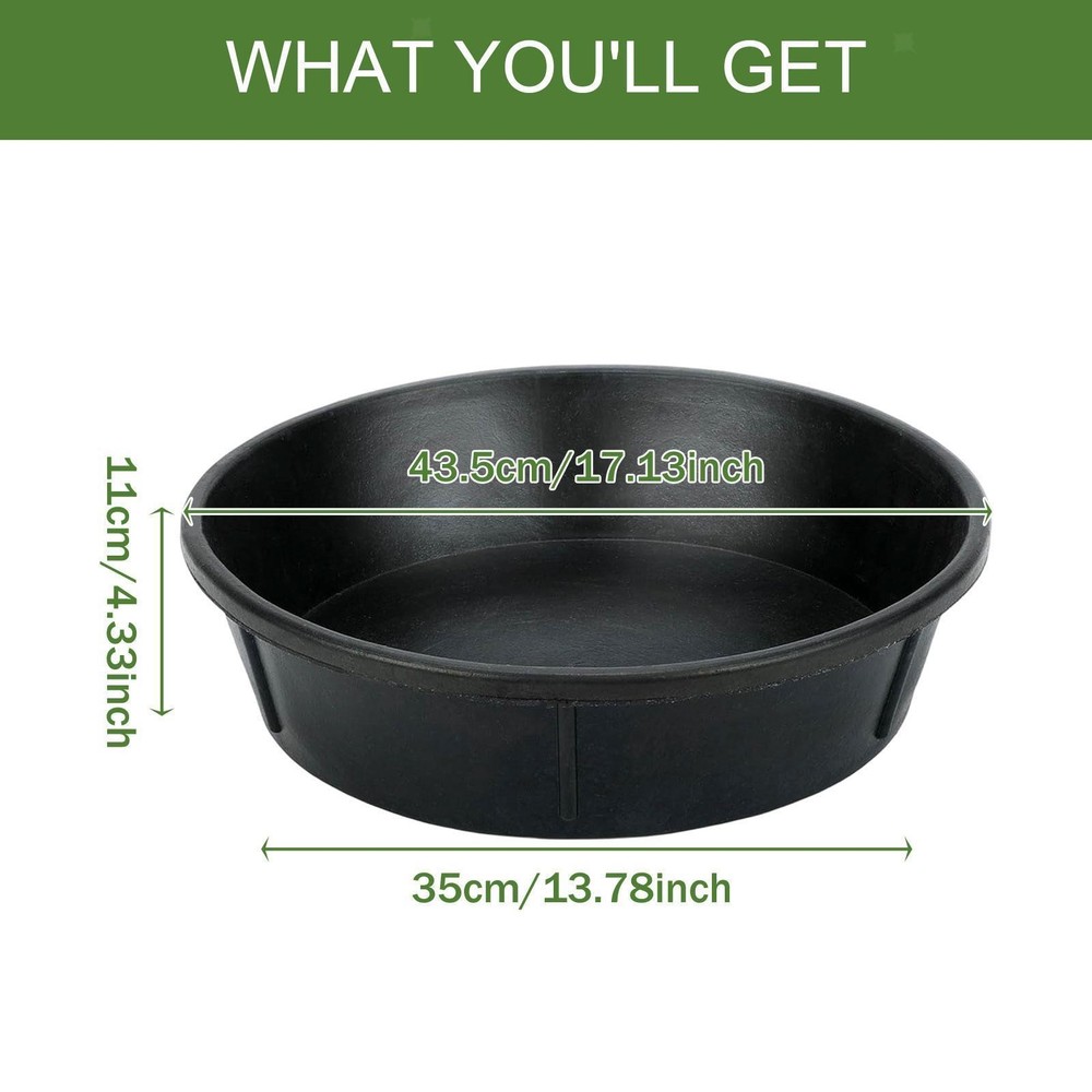 Horse feed Bucket Utility Bucket Supply Sturdy Stackable Rubber Feeder Pan feed