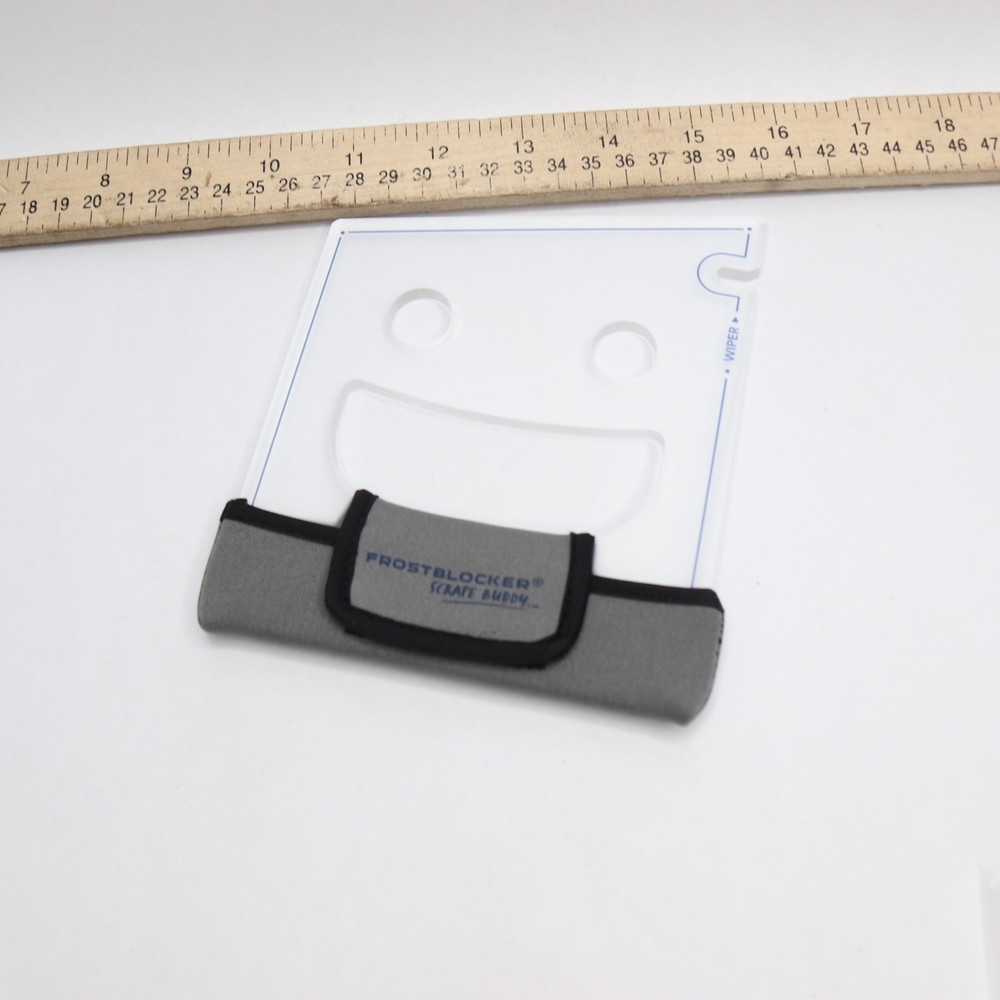 Car Ice Scraper With A Smile Acrylic Clear 6mm Thick
