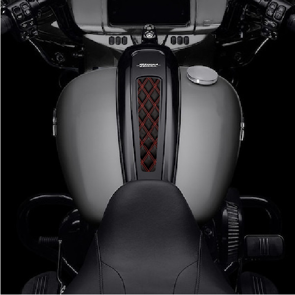 Red Stitching Design Dash Panel Insert. 21+ Street Glide & 21+ Road Glide.