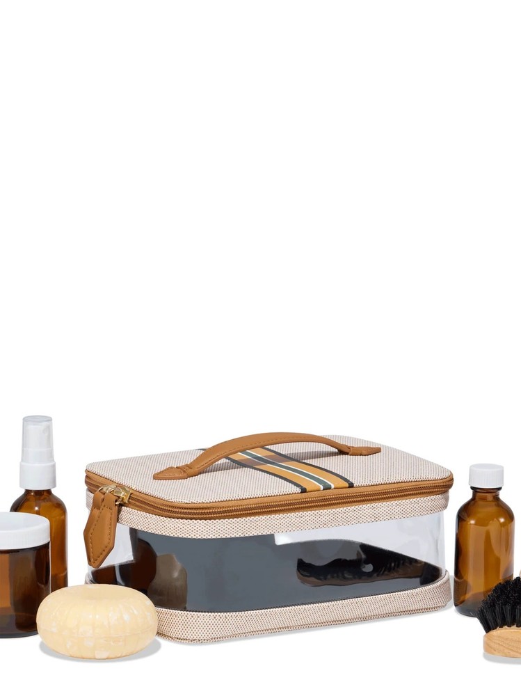 Authentic Paravel Cabana Mini SeeAll Vanity Case - Shandy - chic functional NWT