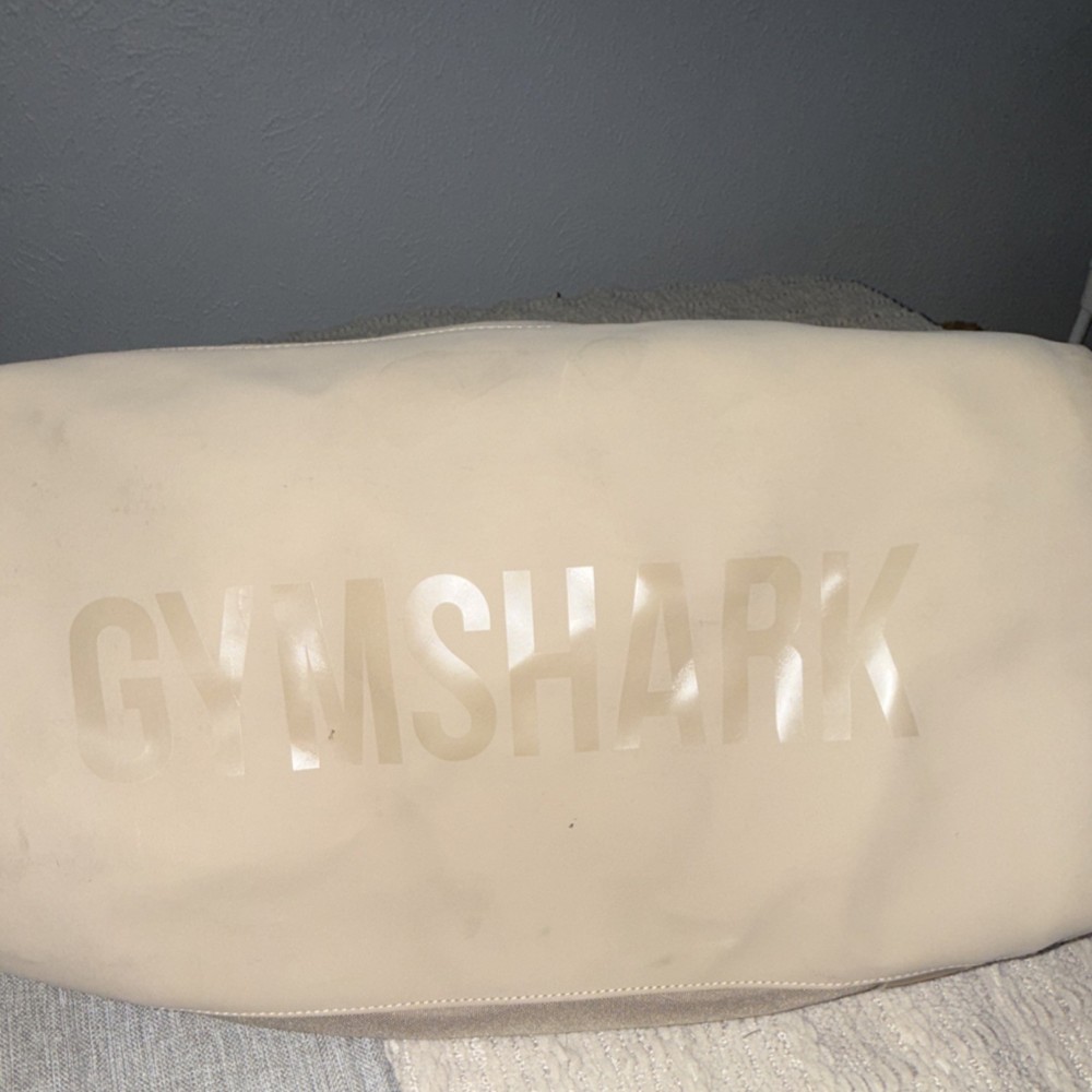 Gymshark Beige Polyester Duffel Gym Bag