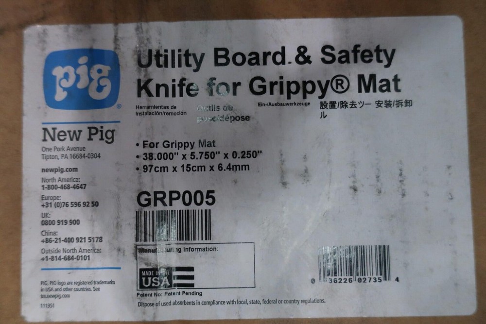 Pig GRP005 Utility Board & Safety Kife