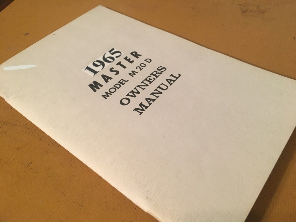 1965 Mooney Master M20D Owner's Manual