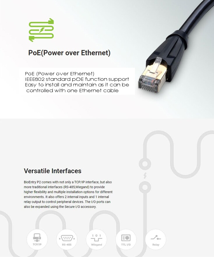 Suprema Bio Entry W2 Access Control System Fingerprint Recognition