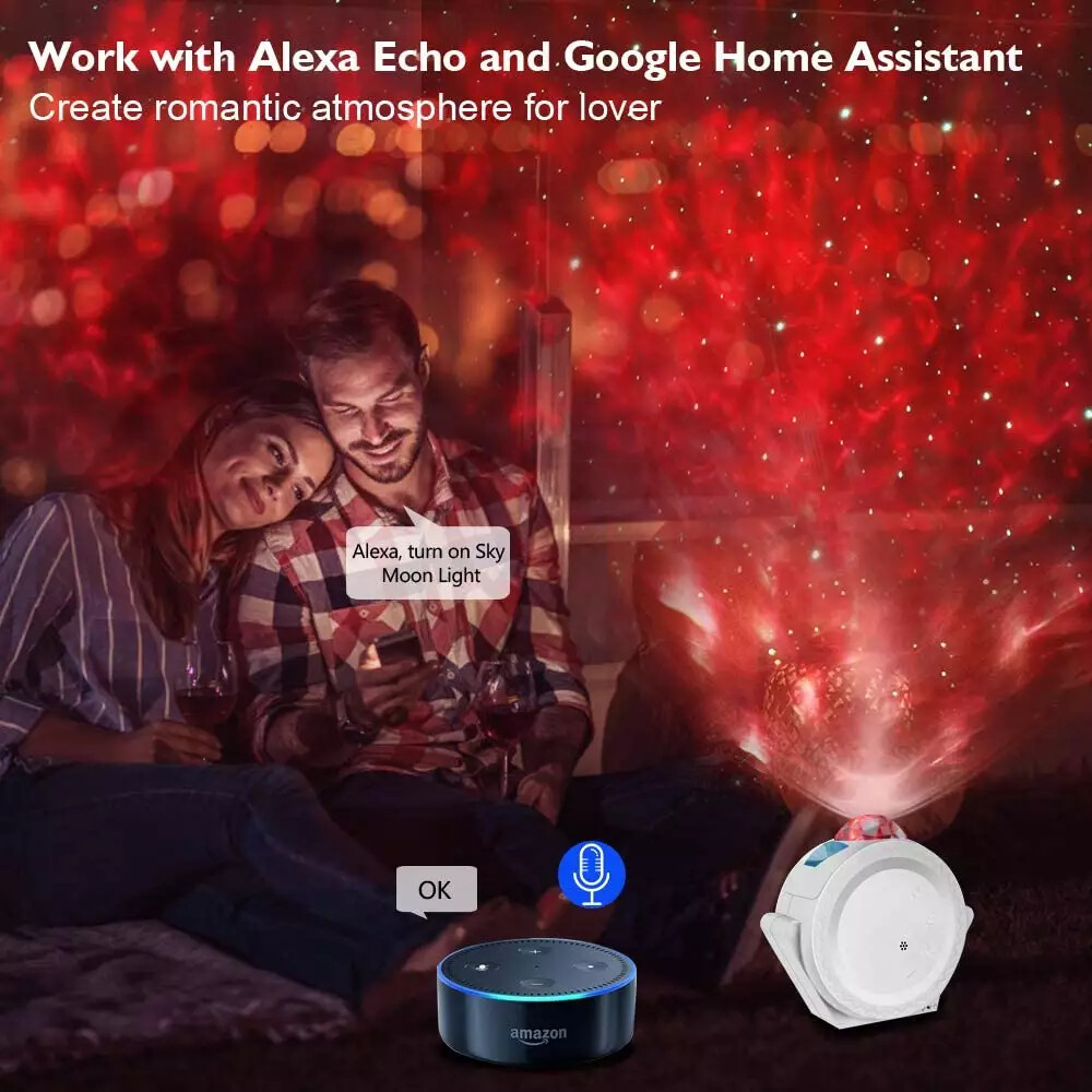 Wifi Enabled Galaxy Starry Night Light Projector** Free shipping**