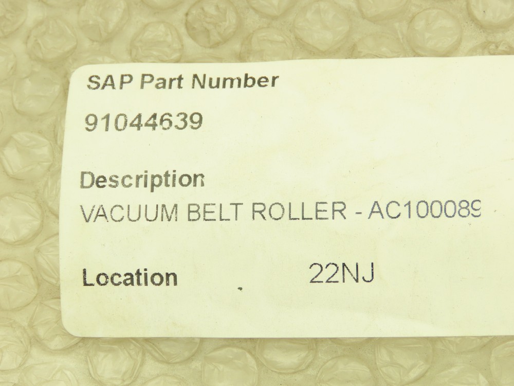 Central Roller Film Feed Tan Rubber Roller 3"x 30.5" Shaft Mount